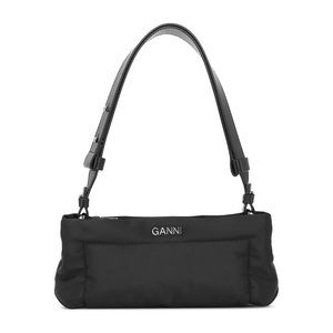GANNI Small Pillow Baguette Bag in Black